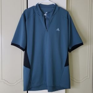 Adidas Clima Cool quarter zip short sleeve shirt